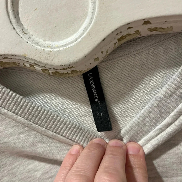 🩶 LAZYPANTS Grey Crewneck Sweatshirt – Size S - Picture 7 of 10